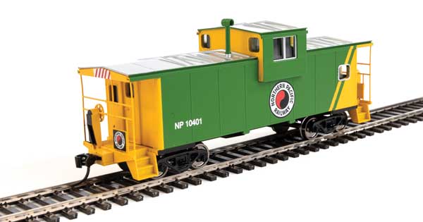 Walthers Mainline International Extended Wide-Vision Caboose - Ready to Run -- Northern Pacific #10401 - 910-8718