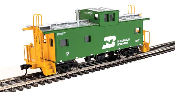 Walthers Mainline International Wide-Vision Caboose - Ready to Run -- Burlington Northern #10171 - 910-8764