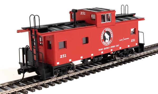 Walthers Mainline International Wide-Vision Caboose - Ready to Run -- Great Northern #X51 - 910-8767