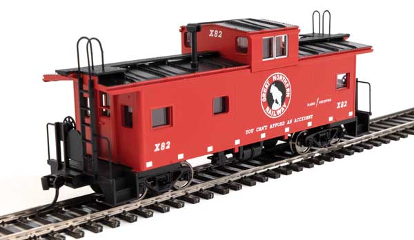 Walthers Mainline International Wide-Vision Caboose - Ready to Run -- Great Northern #X82 - 910-8768