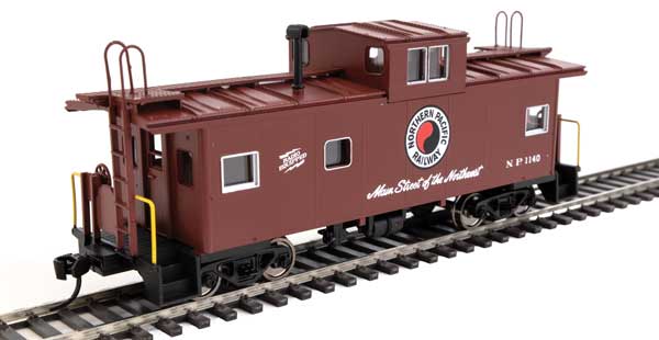 Walthers Mainline International Wide-Vision Caboose - Ready to Run -- Northern Pacific #1140 - 910-8778