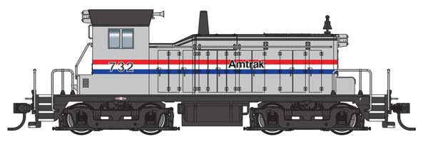 WalthersMainline HO EMD SW1 - Standard DC -- Amtrak (AMT) #732