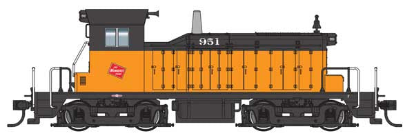 WalthersMainline HO EMD SW1 - Standard DC -- Milwaukee Road (MILW) #951