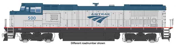 WalthersMainline HO GE Dash 8 P32-8BWH - Standard DC -- Amtrak(R) #505 - Phase V (Amtrak Blue, Platinum Mist, modern logo) - 910-9560