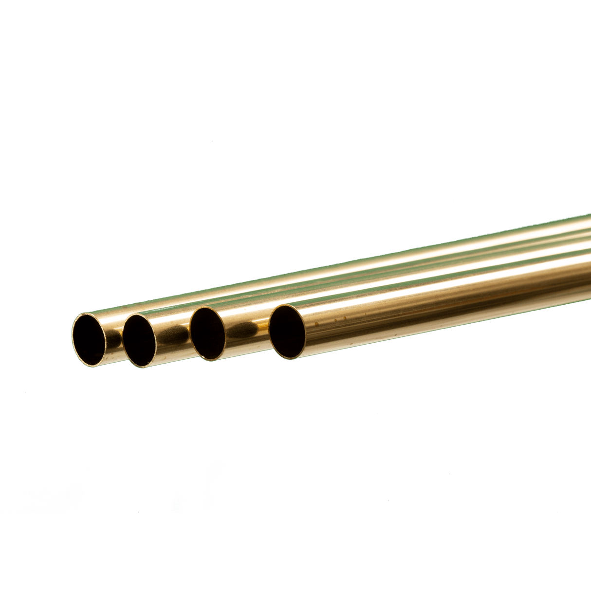 .014" Thick Round Brass Tube - Measures 36" Long -- 7/16" Diameter