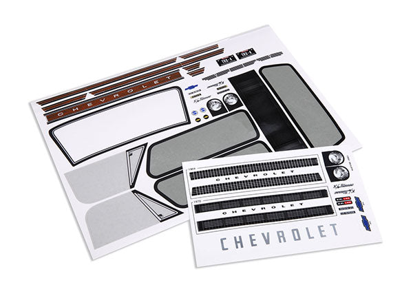 Traxxas 9113 Decal Sheets, Chevrolet Blazer (1969 -1972) - TRA9113