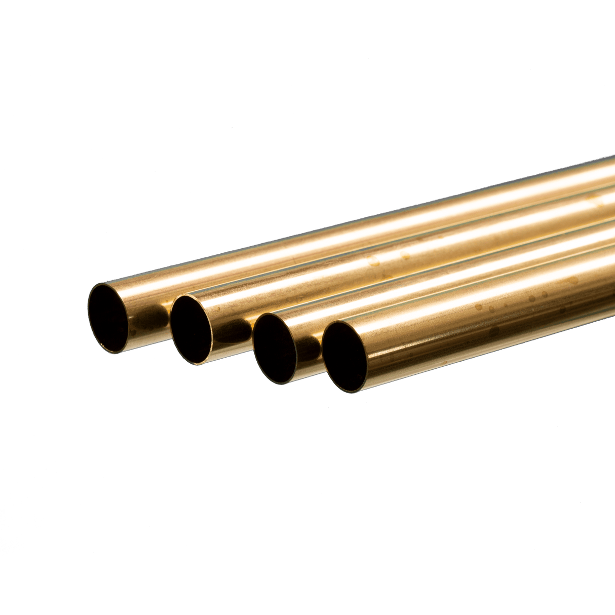 .014" Thick Round Brass Tube - Measures 36" Long -- 1/2" Diameter