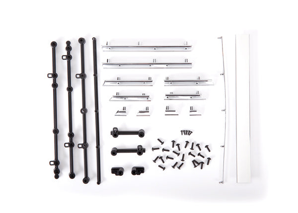 Traxxas 9117 Side trim, Chevrolet Blazer (1972), left & right/ Rear trim, upper & Lower/ retainers, left, right & Rear/ 2.6x8 BCS (23)/ 1.6x5 BCS (self-tapping) (5) (fits #9111 Body) - TRA9117