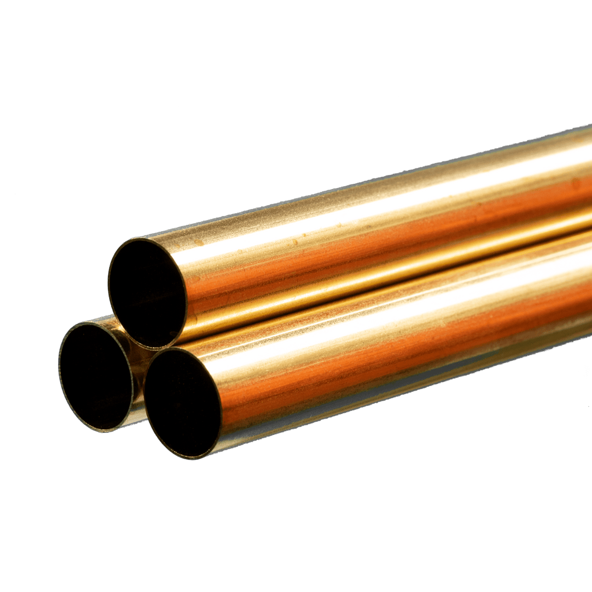 .014" Thick Round Brass Tube - Measures 36" Long -- 5/8" Diameter