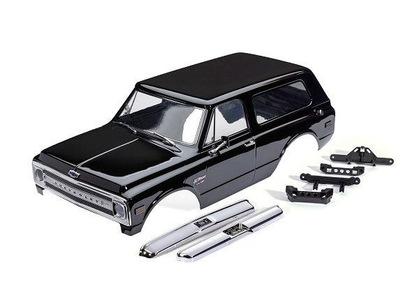 Traxxas 9131 Body, Chevrolet Blazer (1969), Complete, black (painted) (includes grille, side mirrors, door handles, windshield wipers, Front & Rear bumpers, clipless Mounting) (requires #8072X inner Fenders)