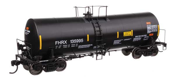 WalthersProto HO 40' Trinity 14,000-Gallon Molten Sulfur Tank Car - Ready to Run -- First Union FHRX #135995
