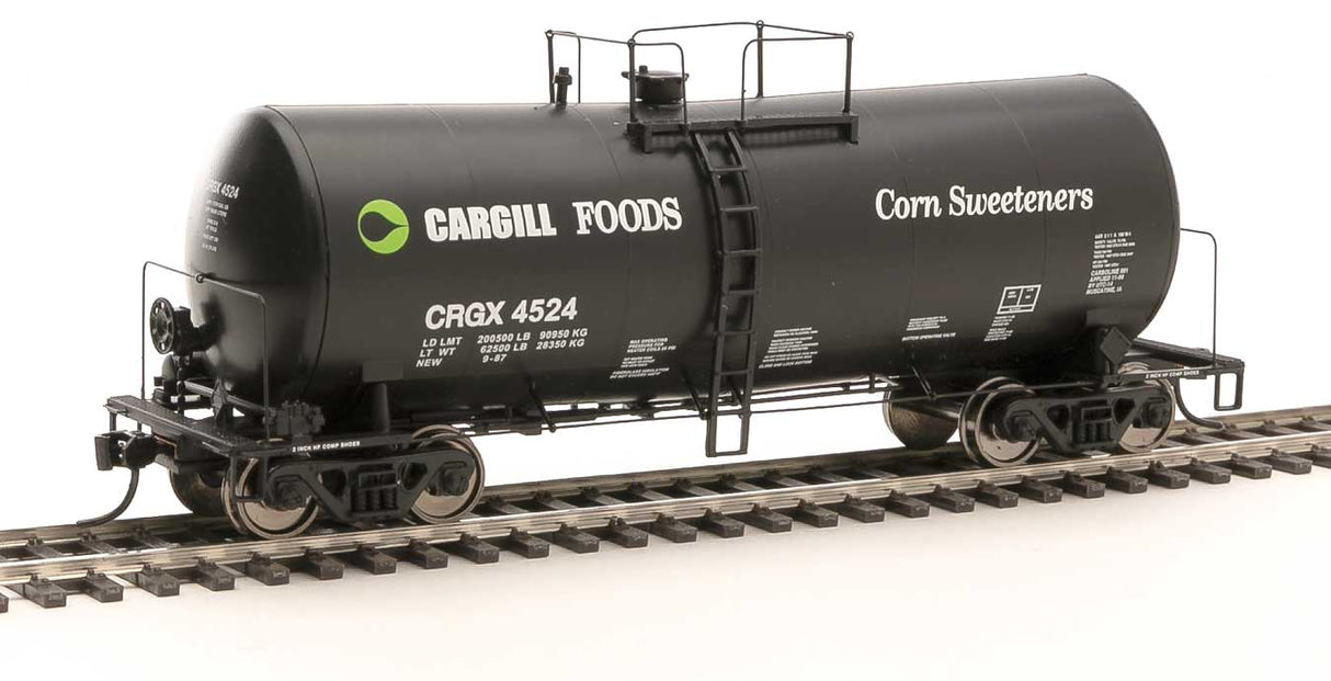 WalthersProto 40' UTLX 16,000-Gallon Funnel-Flow Tank Car - Ready to Run -- Cargill Corn Sweetener CRGX #4524 - 920-100145