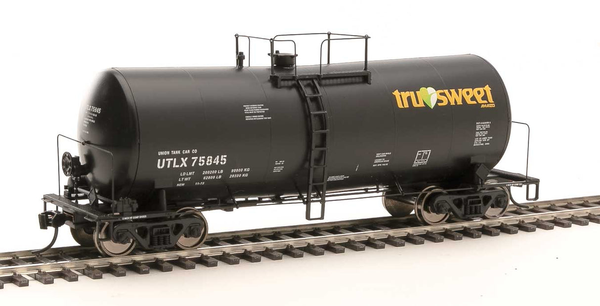 WalthersProto 40' UTLX 16,000-Gallon Funnel-Flow Tank Car - Ready to Run -- Tru Sweet UTLX #75845 - 920-100162