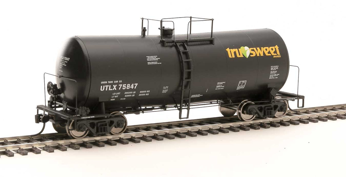 WalthersProto 40' UTLX 16,000-Gallon Funnel-Flow Tank Car - Ready to Run -- Tru Sweet UTLX #75847 - 920-100163