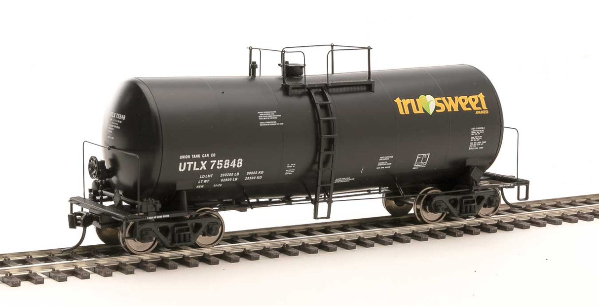 WalthersProto 40' UTLX 16,000-Gallon Funnel-Flow Tank Car - Ready to Run -- Tru Sweet UTLX #75848 - 920-100164