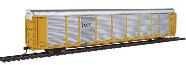 WalthersProto 89' Thrall Bi-Level Auto Carrier - Ready To Run -- CSX Rack - No Number, TTGX Flatcar #982366 - 920-101358