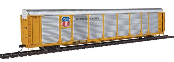 WalthersProto 89' Thrall Bi-Level Auto Carrier - Ready To Run -- Union Pacific(R) Rack #23481, TTGX Flatcar #975522 - 920-101370