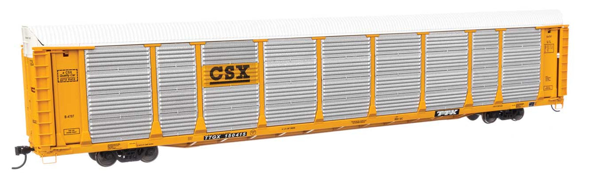89' Thrall Bi-Level Auto Carrier - Ready To Run -- CSX TTGX #150415