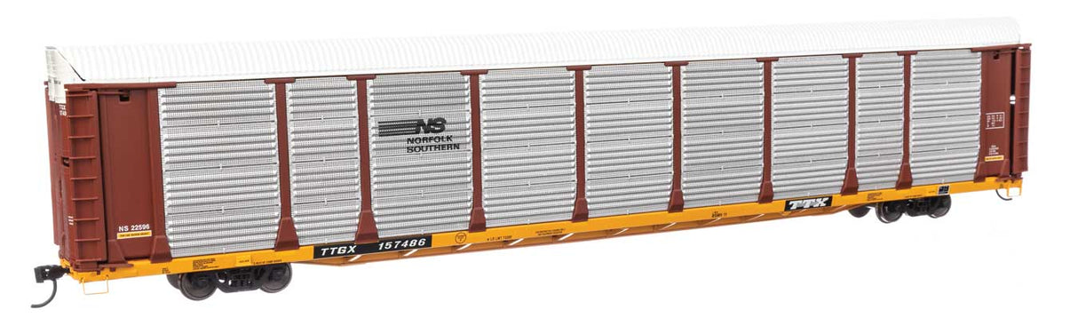 89' Thrall Bi-Level Auto Carrier - Ready To Run -- Norfolk Southern TTGX #157486