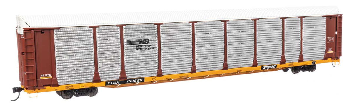 89' Thrall Bi-Level Auto Carrier - Ready To Run -- Norfolk Southern TTGX #159820