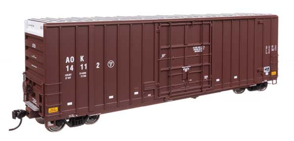 WalthersProto HO 50' Gunderson Hi-Cube Paper Service Boxcar - Ready to Run -- Arkansas-Oklahoma AOK #14112