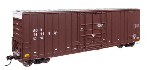WalthersProto HO 50' Gunderson Hi-Cube Paper Service Boxcar - Ready to Run -- Arkansas-Oklahoma AOK #14118