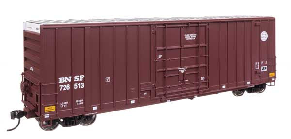 WalthersProto HO 50' Gunderson Hi-Cube Paper Service Boxcar - Ready to Run -- BNSF Railway #726513