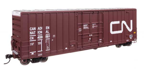 WalthersProto HO 50' Gunderson Hi-Cube Paper Service Boxcar - Ready to Run -- Canadian National #406581