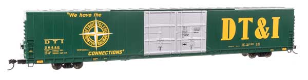 WalthersProto 86' Pullman-Standard Double-Door Hi-Cube Boxcar - Ready to Run -- Detroit, Toledo & Ironton #26446