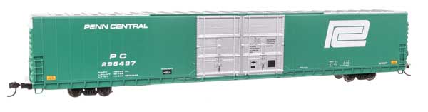 WalthersProto 86' Pullman-Standard Double-Door Hi-Cube Boxcar - Ready to Run -- Penn Central #295497