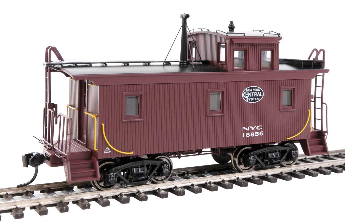 WalthersProto HO DM&IR Class G2 Wood Caboose - Ready to Run -- New York Central #18856 - 920-103466
