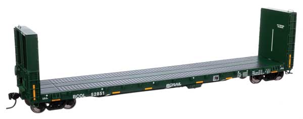 Walthers Mainline 50'  CC&F Bulkhead Flatcar - Ready to Run -- British Columbia BCOL #52851