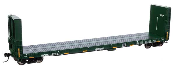 Walthers Mainline 50'  CC&F Bulkhead Flatcar - Ready to Run -- British Columbia BCOL #52867