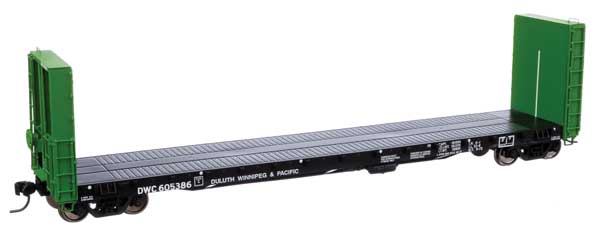 Walthers Mainline 50'  CC&F Bulkhead Flatcar - Ready to Run -- Duluth, Winnipeg & Pacific DWC #605386