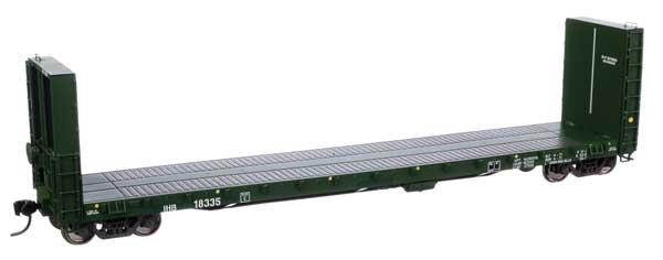 Walthers Mainline 50'  CC&F Bulkhead Flatcar - Ready to Run -- Indiana Harbor Belt #18335