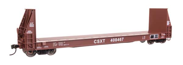 WalthersProto HO 50' Sieco Pulpwood Flatcar - Ready to Run -- CSX #408467