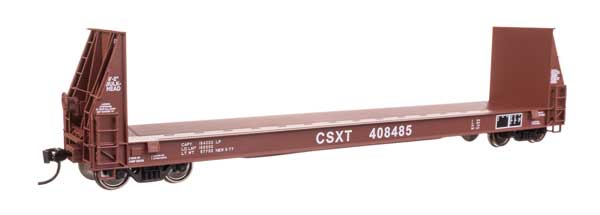 WalthersProto HO 50' Sieco Pulpwood Flatcar - Ready to Run -- CSX #408485