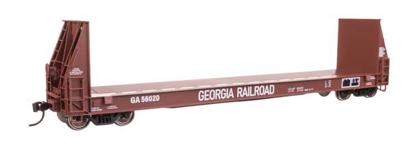 WalthersProto HO 50' Sieco Pulpwood Flatcar - Ready to Run -- Georgia Railroad #56020