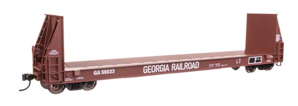WalthersProto HO 50' Sieco Pulpwood Flatcar - Ready to Run -- Georgia Railroad #56033