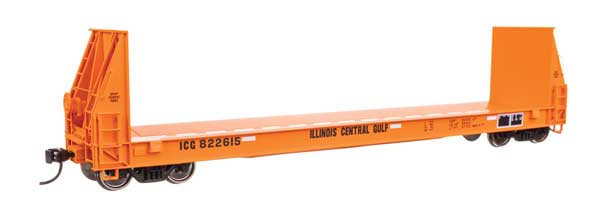 WalthersProto HO 50' Sieco Pulpwood Flatcar - Ready to Run -- Illinois Central Gulf #822615