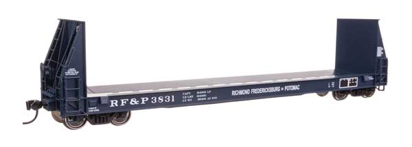 WalthersProto HO 50' Sieco Pulpwood Flatcar - Ready to Run -- Richmond, Fredricksburg & Potomac #3831