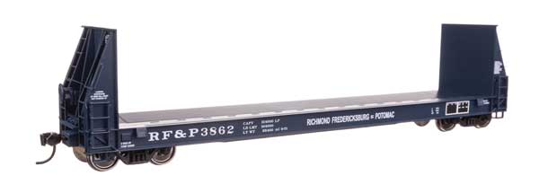 WalthersProto HO 50' Sieco Pulpwood Flatcar - Ready to Run -- Richmond, Fredricksburg & Potomac #3862