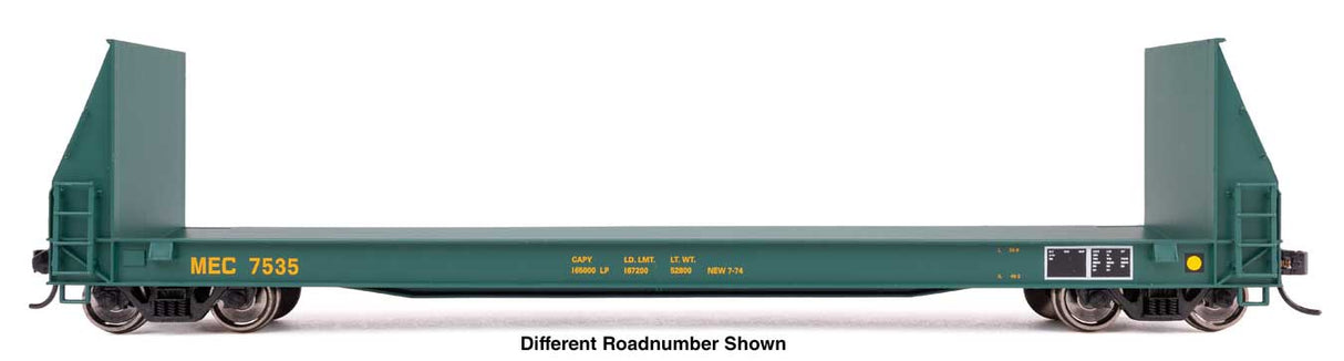 WalthersProto HO 50' Sieco Pulpwood Flatcar - Ready to Run -- Maine Central #7550
