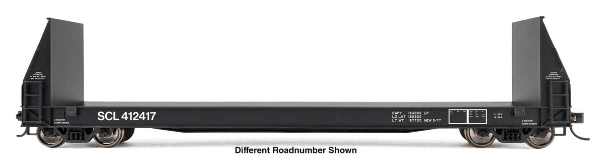 WalthersProto HO 50' Sieco Pulpwood Flatcar - Ready to Run -- Seaboard Coast Line #412478