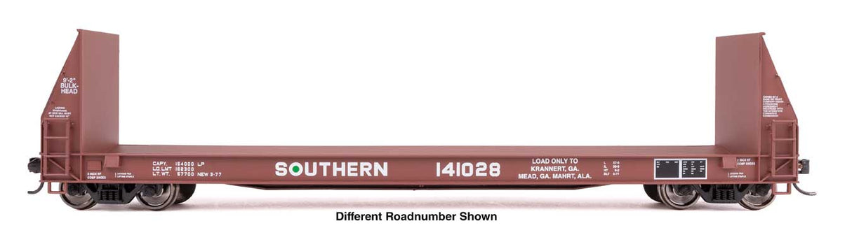 WalthersProto HO 50' Sieco Pulpwood Flatcar - Ready to Run -- Southern Railway #141159