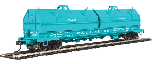 WalthersProto 50' Evans Cushion Coil Car - Ready to Run -- New York Central P&LE #42185 (Angled Hoods, Jade Green) - 920-105249