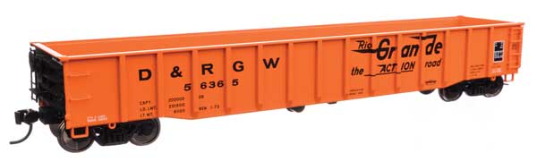 WalthersProto HO 53' Thrall Gondola - Ready to Run -- Denver & Rio Grande Western(TM) #56365