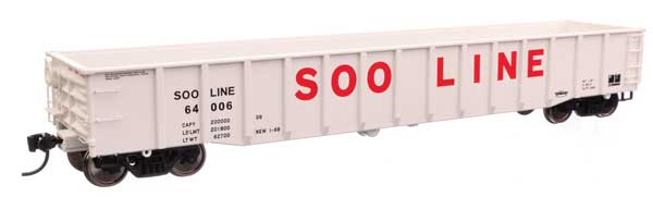 WalthersProto HO 53' Thrall Gondola - Ready to Run -- Soo Line #64006