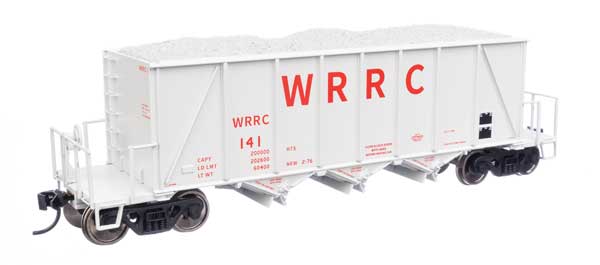 WalthersProto 40' Ortner 100-Ton Open Aggregate Hopper - Ready to Run -- Western Railroad (WRRC) #141