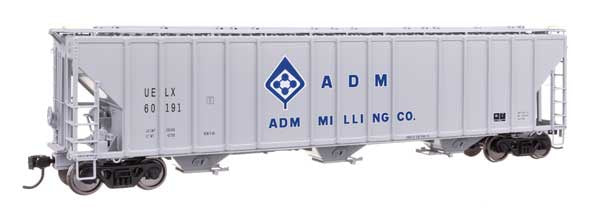 WalthersProto HO 55' Evans 4780 Covered Hopper - Ready To Run -- ADM-Milling UELX #60191